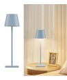 Lampe de table LED rechargeable intérieur/extérieur - Bleu clair, tactile dimmable, CCT, IP54 extérieur