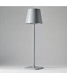 Lampe de table LED rechargeable intérieur/extérieur - Gris, tactile dimmable, CCT, IP54 extérieur