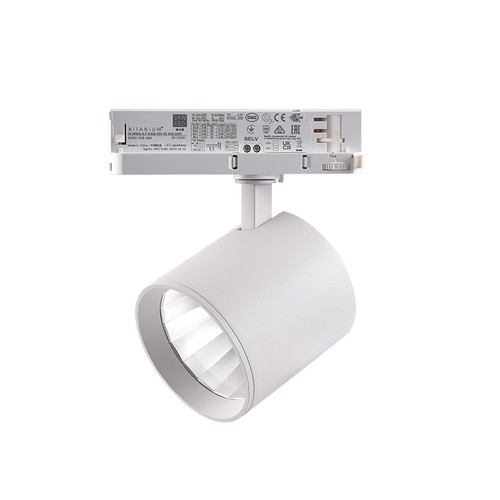 Spot sur rail triphasé 30W dimmable RA90 - 175 lm/W, 38 degrés, blanc