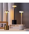Lampe de table LED rechargeable - Or, tactile dimmable, CCT, IP20