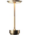 Lampe de table LED rechargeable, couleur réglable - Or, tactile dimmable, IP20