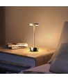Lampe de table LED rechargeable, couleur réglable - Or, tactile dimmable, IP20