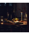 Lampe de table LED rechargeable, couleur réglable - Or, tactile dimmable, IP20