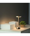 Lampe de table LED rechargeable, couleur réglable - Or, tactile dimmable, IP20