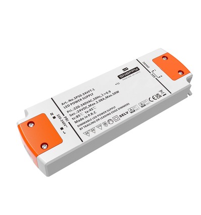 Alimentation dimmable Snappy 50W / 24V DC - 2.08A, IP20 intérieur