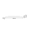 Réglette LED 8W RA90 SHIFT - Blanc, 30 cm