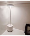 Lampe de table LED rechargeable - Blanche, tactile dimmable, CCT, IP20