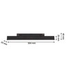 Rail lumineux Spectrum SHIFT 8W - Noir, IRC90, 30 cm