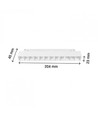 12W RA90 SHIFT Grid - Blanc, 20 cm, UGR19