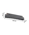 12W RA90 SHIFT Grid - 20 cm, noir, UGR19