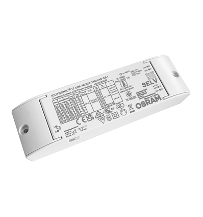 Driver LED Osram 44W / 600-1050mA dimmable 1-10V pour dalle LED - 23-42V, avec interface de signal 1-10V