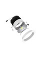 Spot encastrable COB 5W Ø8,5cm RA80 - Perçage : Ø7 cm, Dimensions : Ø8,5 cm, bord blanc, 2700K