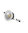 Spot encastrable COB 5W Ø8,5cm RA80 - Perçage : Ø7 cm, Dimensions : Ø8,5 cm, bord blanc, 2700K
