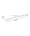 12W RA90 SHIFT Beam - 40 cm, Blanc