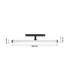 12W RA90 SHIFT Beam - Noir, 40 cm