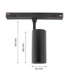 Spot sur rail 10W RA90 SHIFT - 24 degrés, noir