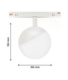 5W RA90 SHIFT Globe - Blanc, Ø10 cm