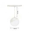 5W RA90 Globe P - Blanc, Ø10 cm