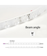 LEDlife bande LED 22W/m - 5m, Wall washer IP68, 24V, 48 LED par mètre