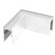 Connecteur en L Spectrum SHIFT pour rails - Blanc