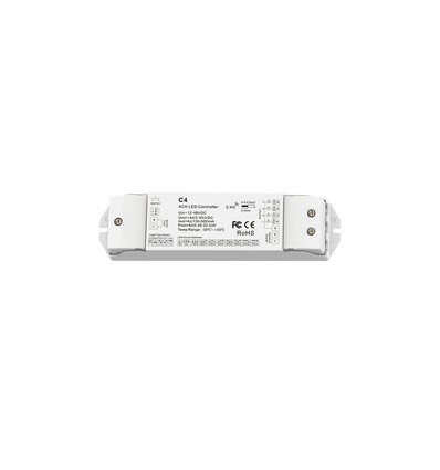 Driver rWave 4 canaux 21W / 150-500mA - 10-42V, entrée 12/24V, serre-câbles aux deux extrémités