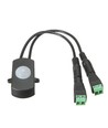 Capteur PIR pour bande LED - 12V (60W), 24V (120W), avec bornes à vis