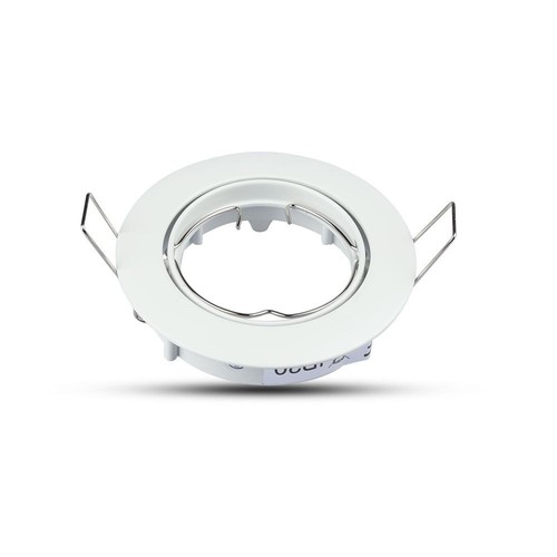 Kit Downlight MR16 ou GU10 - Sans source lumineuse, blanc, perçage : Ø7,4 cm, dimensions : Ø8,2 cm