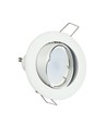 Kit Downlight MR16 ou GU10 - Sans source lumineuse, blanc, perçage : Ø7,4 cm, dimensions : Ø8,2 cm