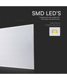Dalle LED 60x60, 36W - Hauteur: 33mm, Bord blanc