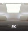 Dalle LED 60x60, 36W - Hauteur: 33mm, Bord blanc