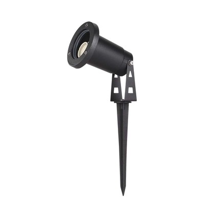 V-Tac mini piquet de jardin - GU10, IP65, noir, sans source lumineuse