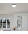 Plafonnier LED 24W - 29,5 x 29,5 cm, bord noir