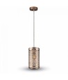 Suspension V-Tac - Or, métal, E27