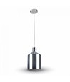 Suspension V-Tac chromée - Ø17 cm, E27
