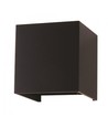 Applique murale LED 5W - IP65 extérieur, carrée, faisceau réglable, noir, source lumineuse incluse