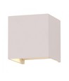 Applique murale LED 5W - IP65 extérieur, blanc, carré, angle de diffusion réglable, source lumineuse incluse