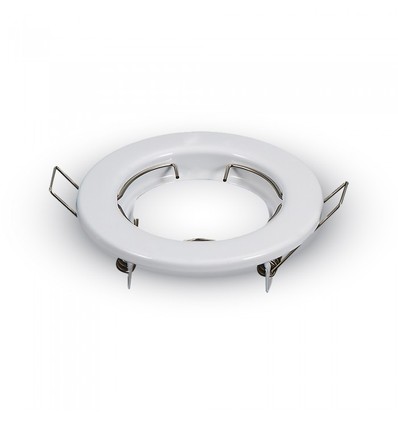 Lot de 2 kits Downlight MR16/GU10 - Sans source, blanc brillant, Trou: Ø6,5 cm, Dim: Ø8 cm