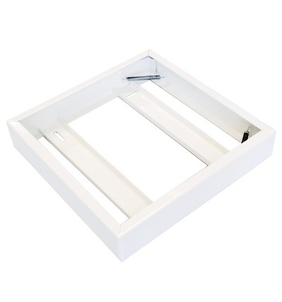 Cadre pour panneau LED 60x60 - Livré assemblé, bord blanc