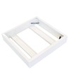 Cadre pour panneau LED 60x60 - Livré assemblé, bord blanc