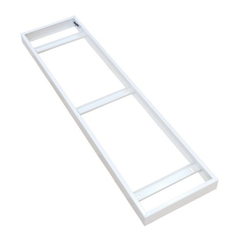 Cadre pour panneau LED 120x30 - Livré assemblé, bord blanc