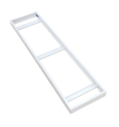 Cadre pour panneau LED 120x30 - Livré assemblé, bord blanc