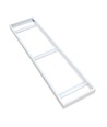 Cadre pour panneau LED 120x30 - Livré assemblé, bord blanc