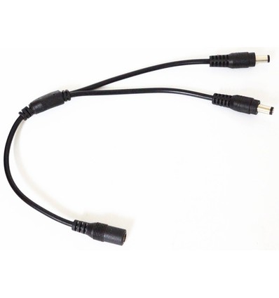 Câble diviseur DC - Pour bandes LED, 5V-48V, noir