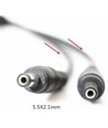 Câble diviseur DC - Pour bandes LED, 5V-48V, noir