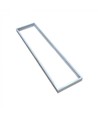 Cadre pour panneau LED 120x30 - Kit d'assemblage rapide sans vis, bord blanc