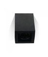 Plafonnier GU10 - IP20, carré, noir, sans source lumineuse