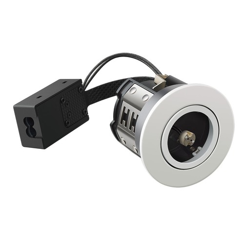Spot encastrable MR16 Inno88, 12V - Blanc mat, IP44, certifié pour installation en isolant