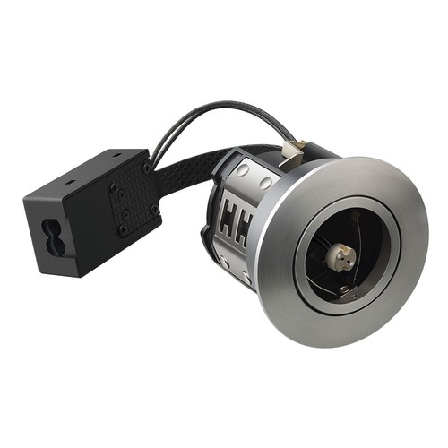 Spot encastrable MR16 Inno88, 12V - Alu brossé, IP44, certifié pour installation en isolation
