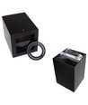 Plafonnier GU10 - IP20, carré, noir, sans source lumineuse