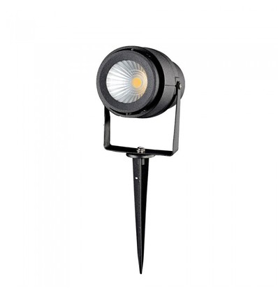 V-Tac lampe de jardin LED 12W - Noir, avec piquet, IP65, 230V